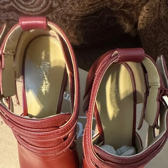 Michael Kors Women's Red Heeled Boots - Picture 2 of 8